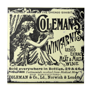 Vintage Wincarnis Tonic Werbung Fliese