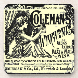 Vintage Wincarnis Tonic Werbung Getränkeuntersetzer