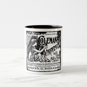 Vintage Wincarnis Tonic Werbung Zweifarbige Tasse