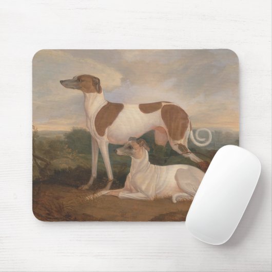 Vintage Windhunde Mousepad (Mit Mouse)