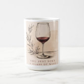 Vintage Wine Lover | Red Wine Design Kaffeetasse (Mittel)