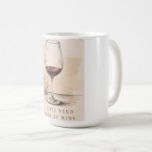 Vintage Wine Lover | Red Wine Design Kaffeetasse (VorderseiteRechts)