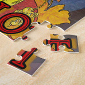 Vintage Wine Merlot Plakate Puzzle (Seite)