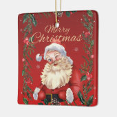 Vintage Winking Santa Christmas Ornament (Links)