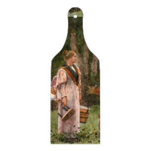 Vintage Winslow homer Die Milchmagd Schneidebrett