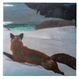 Vintage-Winslow-Homer-Fuchsjagd-Plakat Fliese