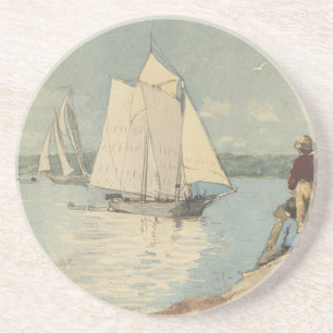 Vintage Winslow Homer Klare Seefahrt Getränkeuntersetzer