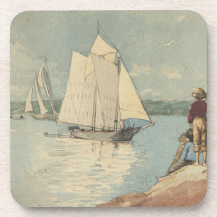 Vintage Winslow Homer Klare Seefahrt Getränkeuntersetzer