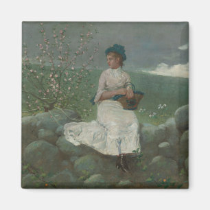 Vintage Winslow-Homer-Pfirsichblüten Magnet