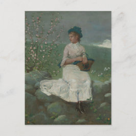 Vintage Winslow-Homer-Pfirsichblüten Postkarte
