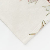 Vintage Winter-Beeren Fleecedecke (Ecke)