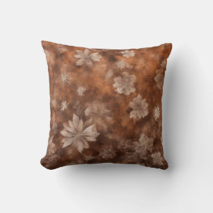 Vintage Winter-Blume-Muster für Rostwirbelkissen Kissen