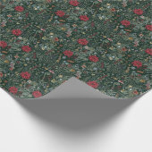 Vintage-Winter-Botanik-Geschenkpapier Geschenkpapier (Ecke)