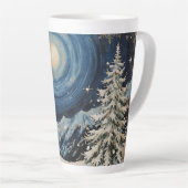 Vintage Winter Christmas Escape Milchtasse (Rechte Ecke)