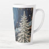 Vintage Winter Christmas Escape Milchtasse (Rechts)