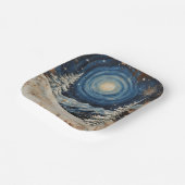 Vintage Winter Christmas Escape Pappteller (Gewinkelt)