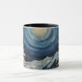 Vintage Winter Christmas Escape Tasse (Zentrum)