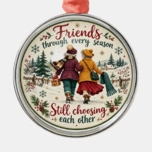 Vintage Winter Freundschaft Weihnachtskunst