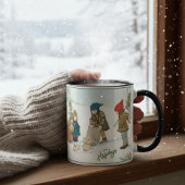 Vintage Winter Holiday Tasse