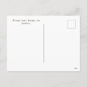 Vintage Winter Photography Season's Greetings Feiertagspostkarte (Rückseite)