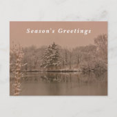 Vintage Winter Photography Season's Greetings Feiertagspostkarte (Vorderseite)