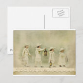 Vintage Winter Postkarte (Vorne/Hinten)