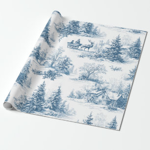 Vintage Winter Toile de Jouy - Klassisches Weihnac Geschenkpapier