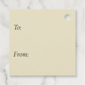 Vintage Winter-Vogelzweige Geschenkanhänger (Rückseite)