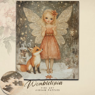 Vintage Winter-Waldlandschaften Weihnachten Puzzle