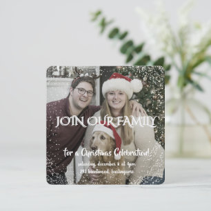 Vintage Winter-Weihnachts-Eleganz Personalisiert  Einladung