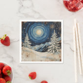 Vintage Winter Weihnachts Escape Serviette (Beispiel)