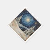 Vintage Winter Weihnachts Escape Serviette (Ecke)