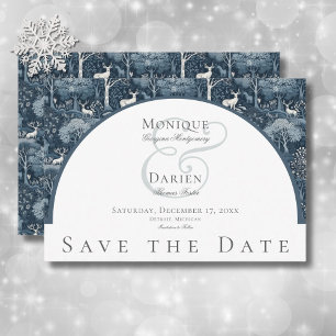 Vintage-Winter-William-Morris-elegante-Hochzeit Save The Date