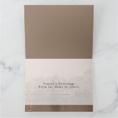 Vintage Winter Wonderland Personalized Holiday Karte (Innenseite)