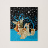 Vintage WinterAngels Puzzle (Vertikal)