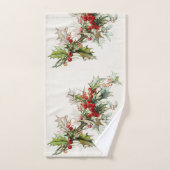 Vintage-Winterbeeren Badhandtuch Set (Handtuch)