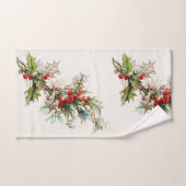 Vintage-Winterbeeren Badhandtuch Set (Handtuch)