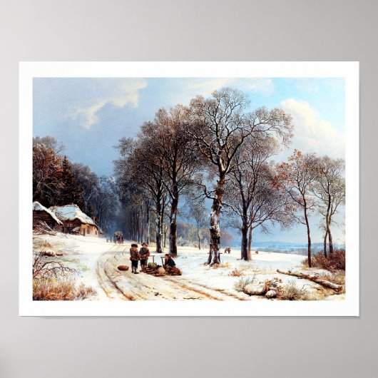 Vintage Winterbilder Poster (Vorne)