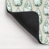 Vintage Winterdiamanten aquamarine Nashörner vikto Mousepad (Ecke)