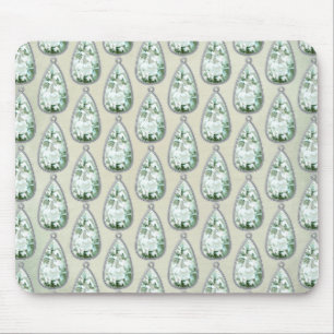 Vintage Winterdiamanten aquamarine Nashörner vikto Mousepad