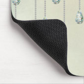 Vintage Winterdiamanten aquamarine Nashörner vikto Mousepad (Ecke)