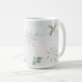 Vintage Winterferien Kaffeetasse (VorderseiteRechts)
