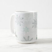 Vintage Winterferien Kaffeetasse (Vorderseite Links)