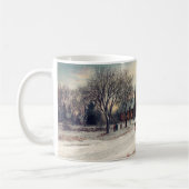 Vintage Winterferien mit Pferd und Kutsche Kaffeetasse (Links)