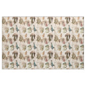 Vintage Winterfreudenszenen Stoff (Fat Quarter (45,7 x 55,9 cm))