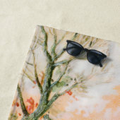 Vintage Winterlandschaft mit Reh Strandtuch (Beispiel)