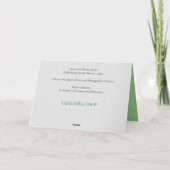 Vintage Winterlandschaft, Pferde, geklappte Schlit Karte (Rückseite)