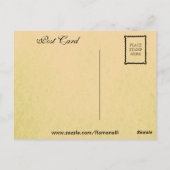 Vintage Winterlandschaft Postkarte (Rückseite)