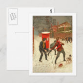 Vintage Winterlandschaft Postkarte (Vorne/Hinten)
