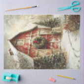 Vintage Wintermauer Seidenpapier (Basteln)